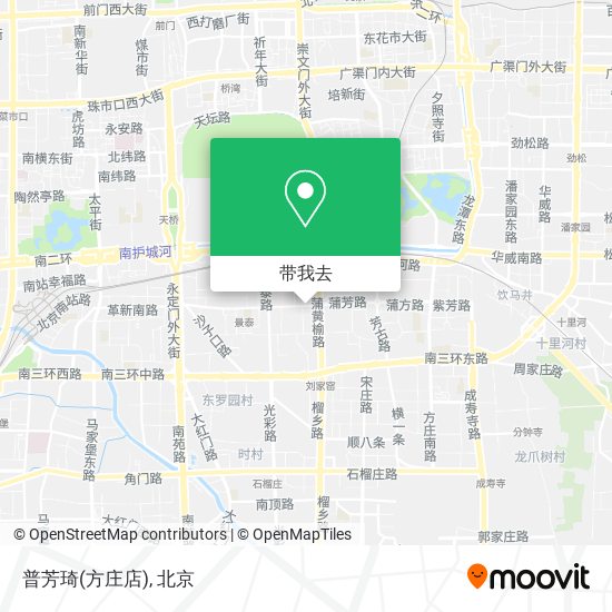 普芳琦(方庄店)地图