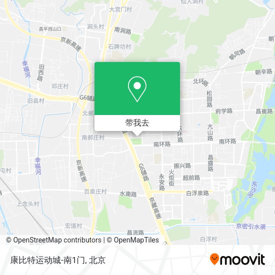 康比特运动城-南1门地图