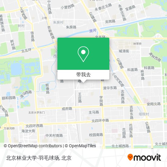 北京林业大学-羽毛球场地图