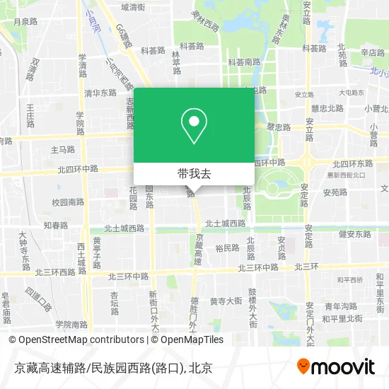 京藏高速辅路/民族园西路(路口)地图