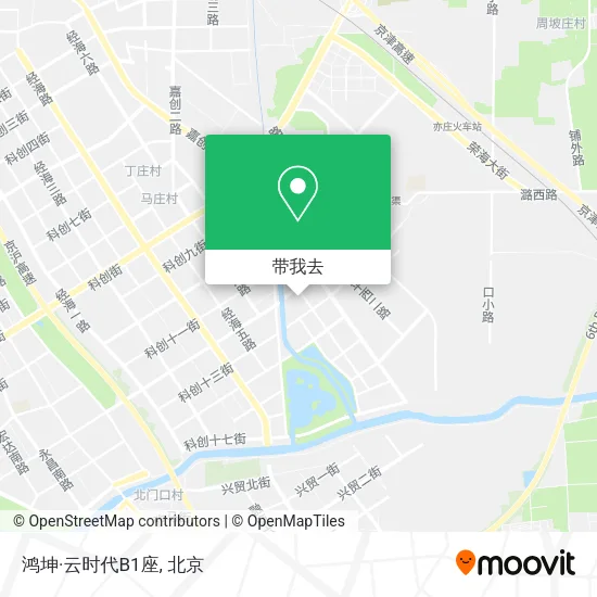 鸿坤·云时代B1座地图