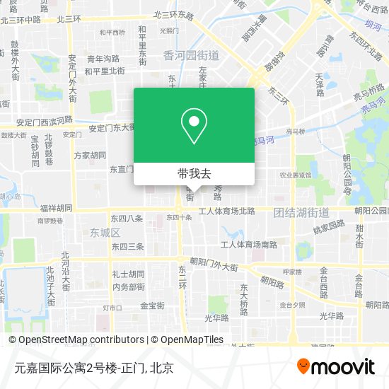 元嘉国际公寓2号楼-正门地图