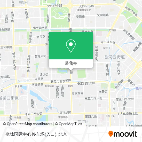皇城国际中心停车场(入口)地图