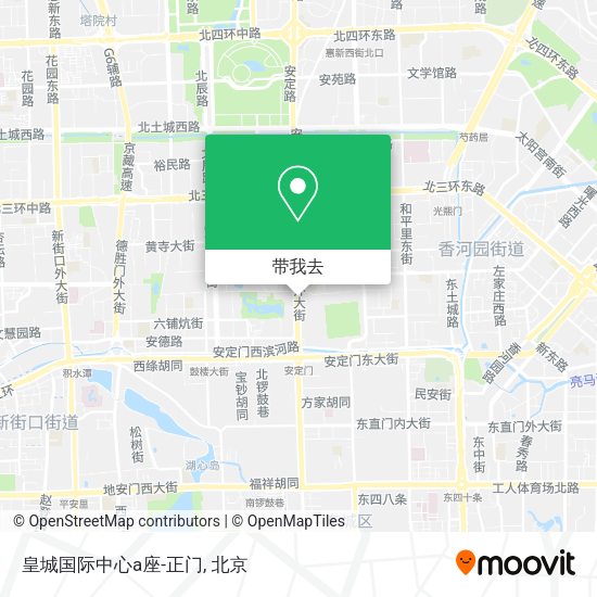 皇城国际中心a座-正门地图