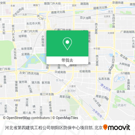 河北省第四建筑工程公司朝阳区防保中心项目部地图