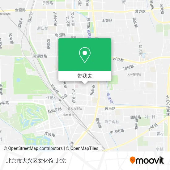 北京市大兴区文化馆地图