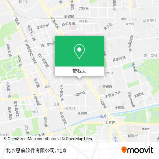 北京思前软件有限公司地图