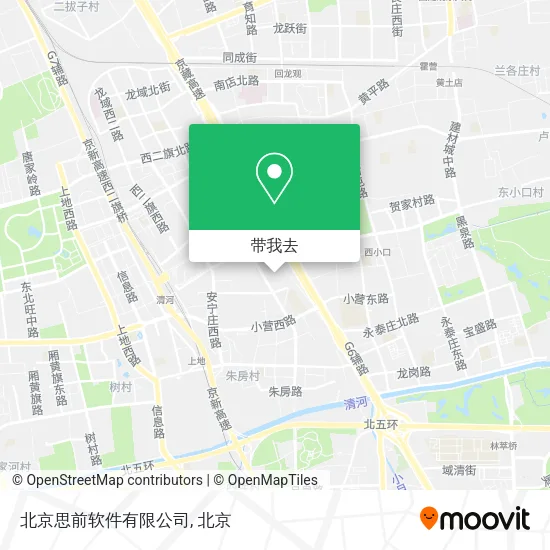 北京思前软件有限公司地图