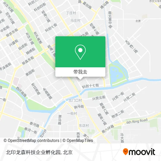 北印龙森科技企业孵化园地图