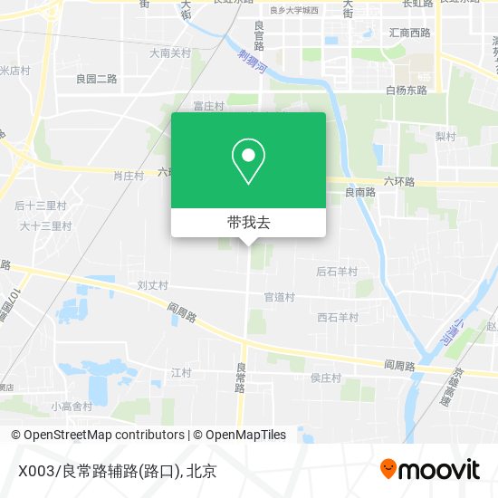 X003/良常路辅路(路口)地图