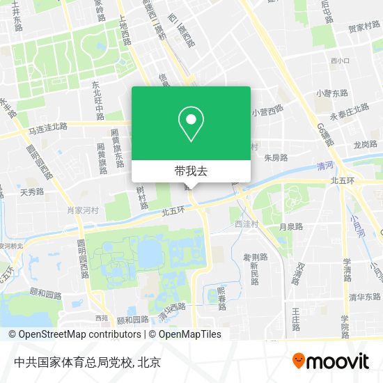 中共国家体育总局党校地图