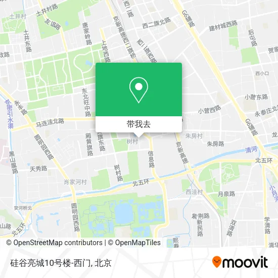 硅谷亮城10号楼-西门地图