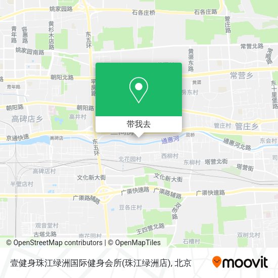 壹健身珠江绿洲国际健身会所(珠江绿洲店)地图