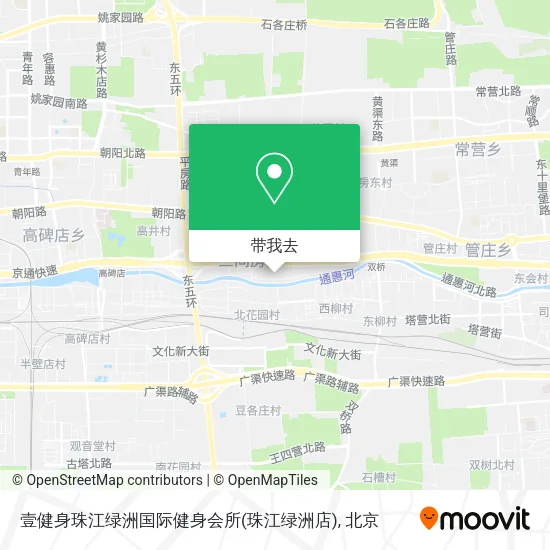 壹健身珠江绿洲国际健身会所(珠江绿洲店)地图