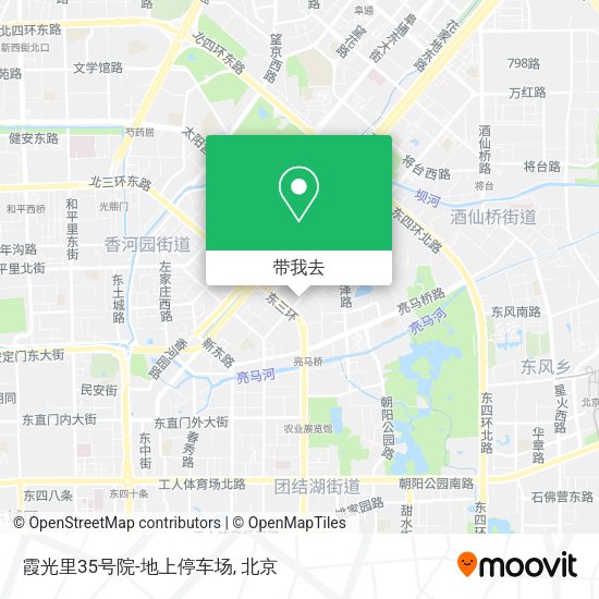 霞光里35号院-地上停车场地图