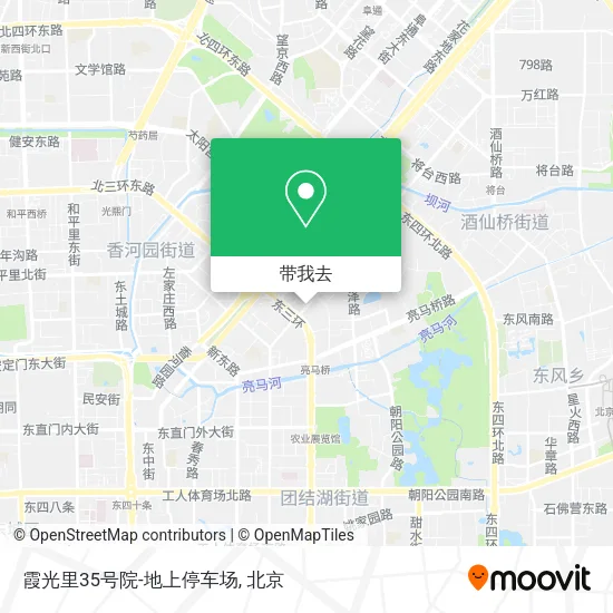 霞光里35号院-地上停车场地图
