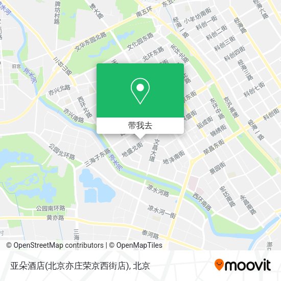 亚朵酒店(北京亦庄荣京西街店)地图