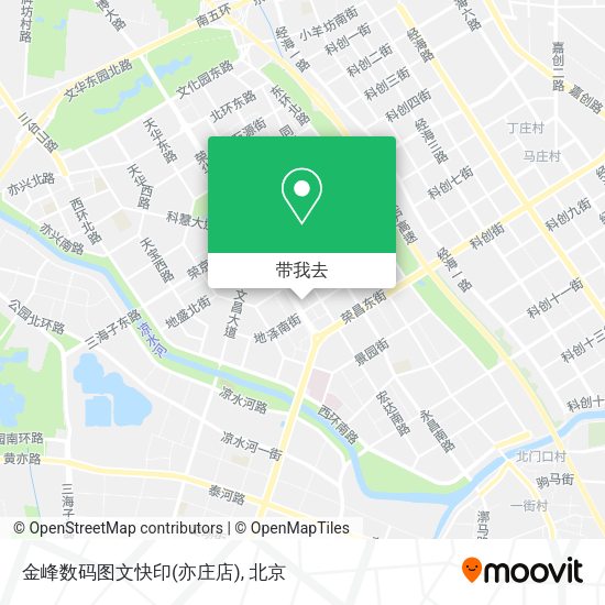 金峰数码图文快印(亦庄店)地图