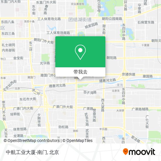 中航工业大厦-南门地图