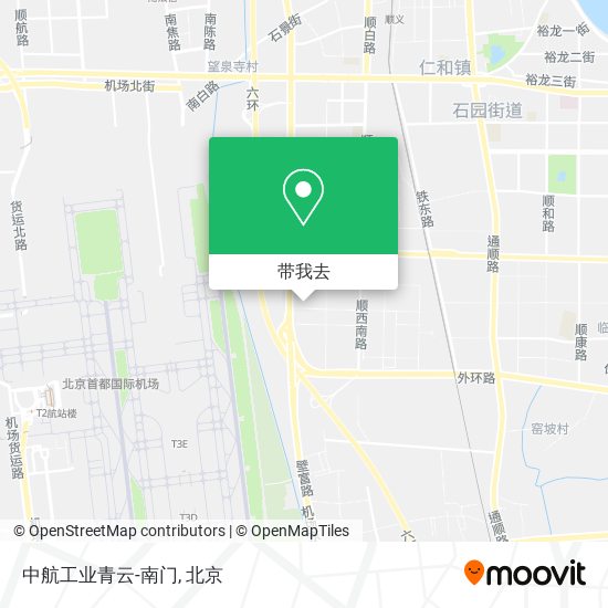 中航工业青云-南门地图