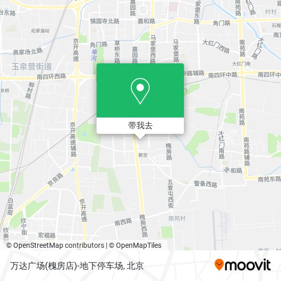 万达广场(槐房店)-地下停车场地图