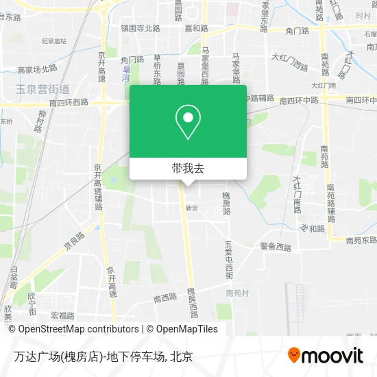 万达广场(槐房店)-地下停车场地图