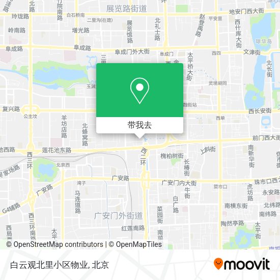 白云观北里小区物业地图
