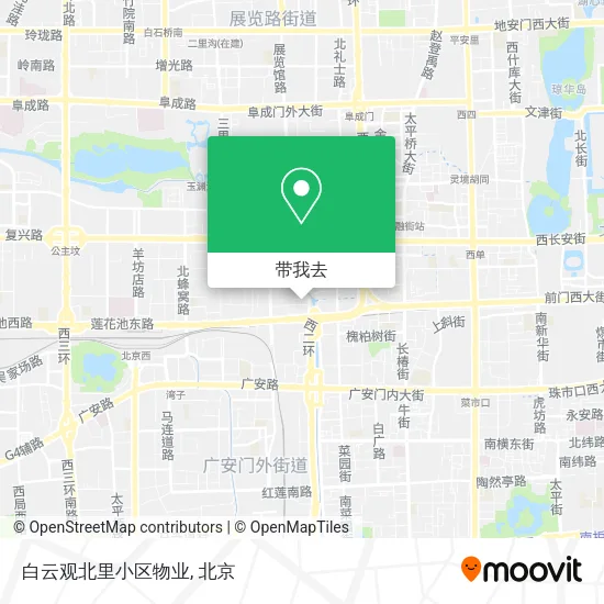 白云观北里小区物业地图