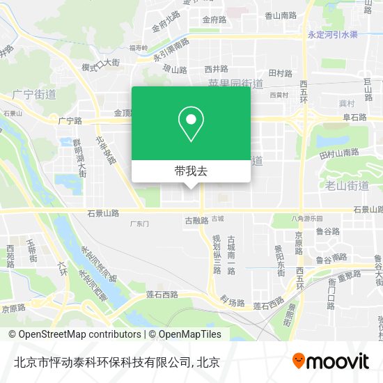 北京市怦动泰科环保科技有限公司地图
