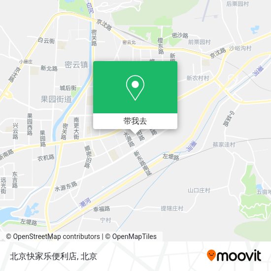 北京快家乐便利店地图