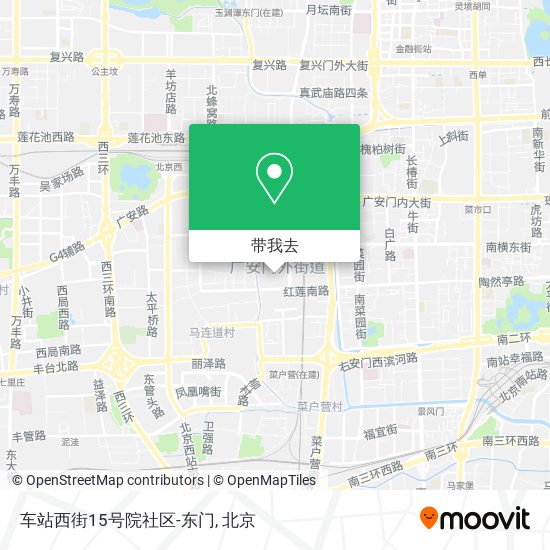 车站西街15号院社区-东门地图