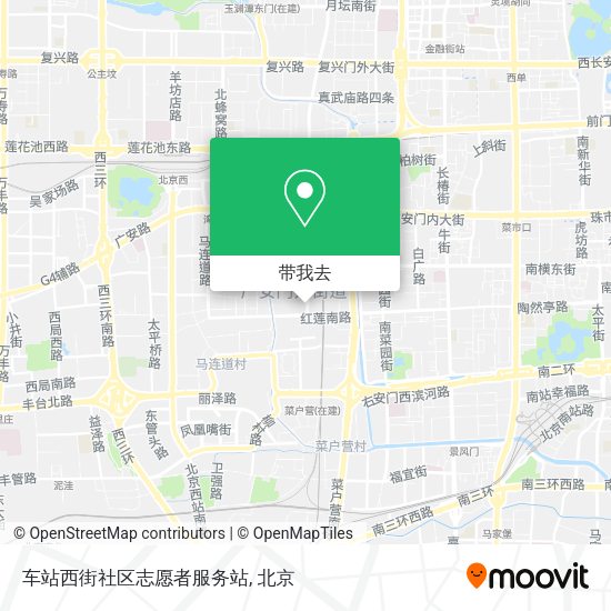 车站西街社区志愿者服务站地图