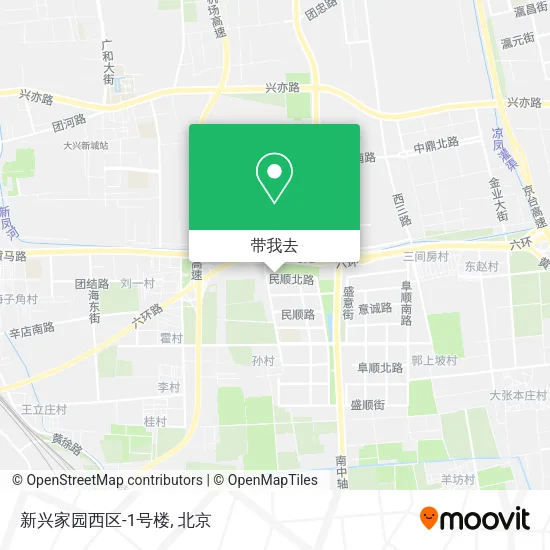 新兴家园西区-1号楼地图