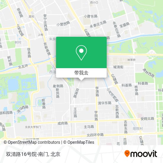 双清路16号院-南门地图