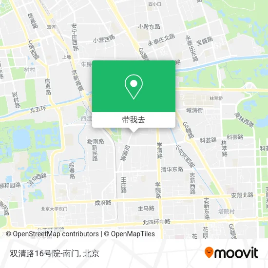 双清路16号院-南门地图
