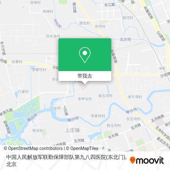 中国人民解放军联勤保障部队第九八四医院(东北门)地图