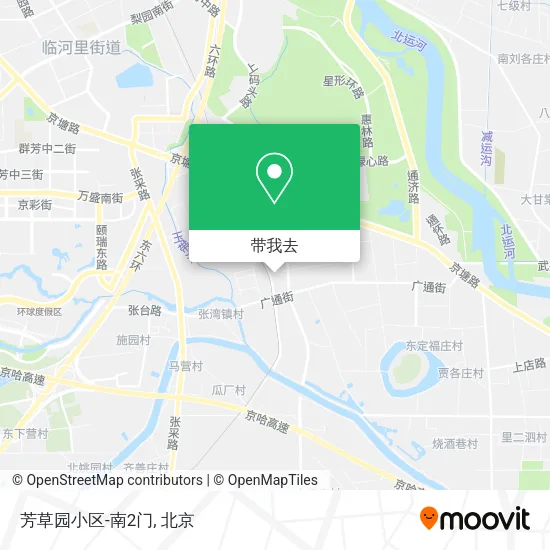 芳草园小区-南2门地图