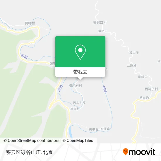 密云区绿谷山庄地图