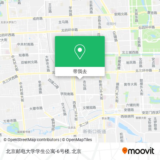 北京邮电大学学生公寓-6号楼地图