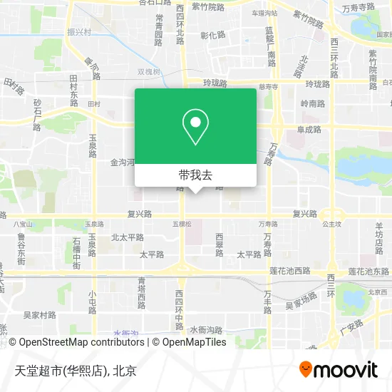 天堂超市(华熙店)地图