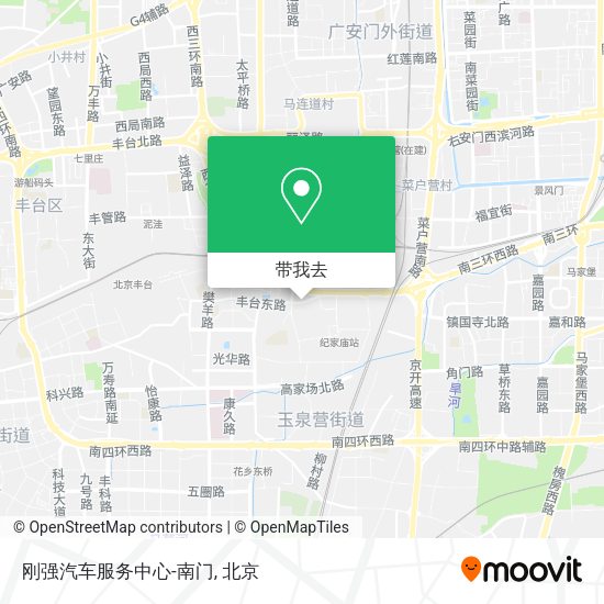 刚强汽车服务中心-南门地图