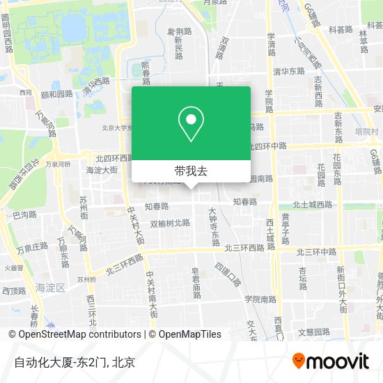 自动化大厦-东2门地图