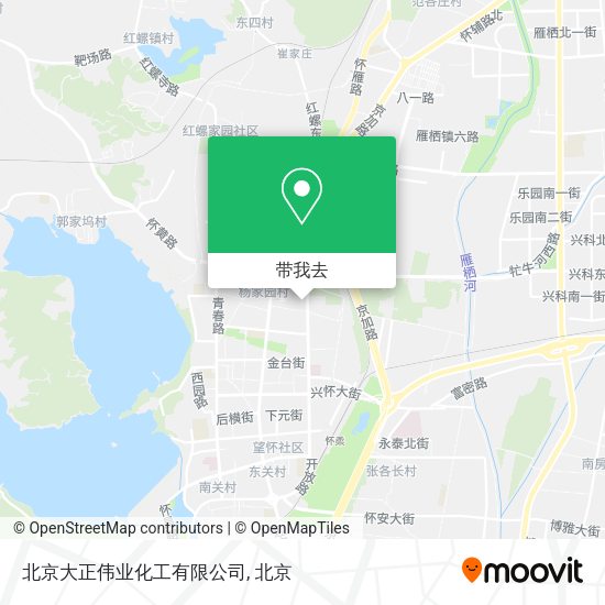 北京大正伟业化工有限公司地图