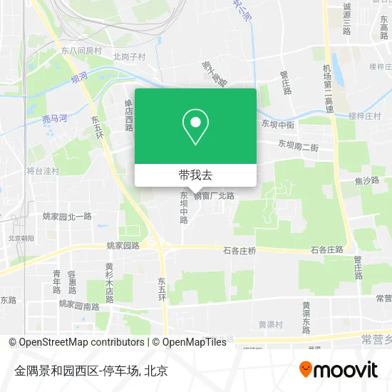 金隅景和园西区-停车场地图