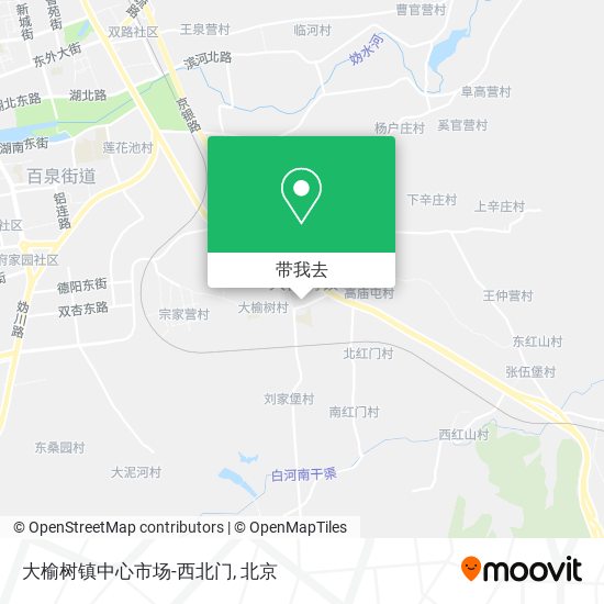 大榆树镇中心市场-西北门地图