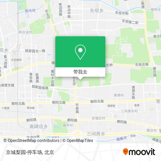 京城梨园-停车场地图