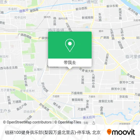 锐丽100健身俱乐部(梨园万盛北里店)-停车场地图