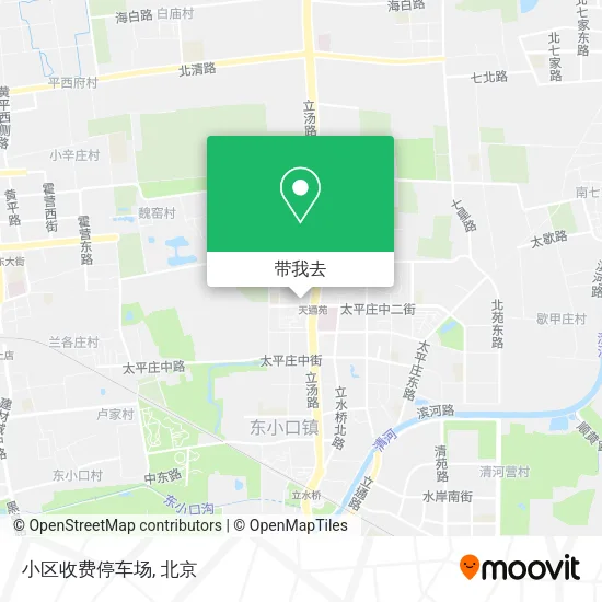 小区收费停车场地图