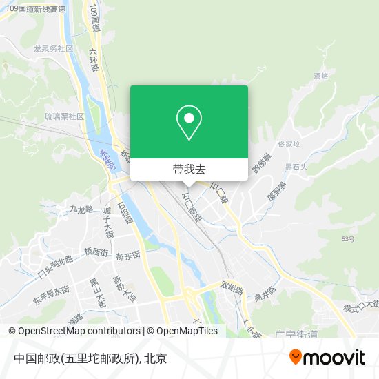 中国邮政(五里坨邮政所)地图