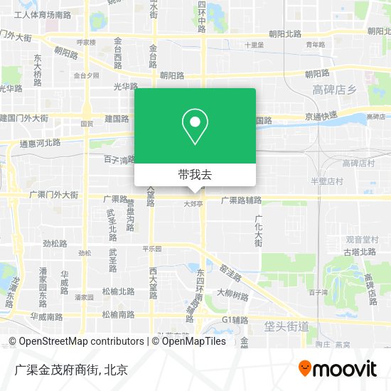 广渠金茂府商街地图
